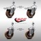 Service Caster 4 Inch SS High Temp Glass Filled Nylon 12mm Stem Caster Lock Brake SCC, 2PK SCC-SSTSTTL20S414-GFNSHT-M1215-2-S-2 - alternate 3